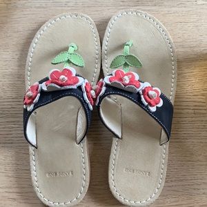 Lands’ End Flip Flops, Little Kid size 13